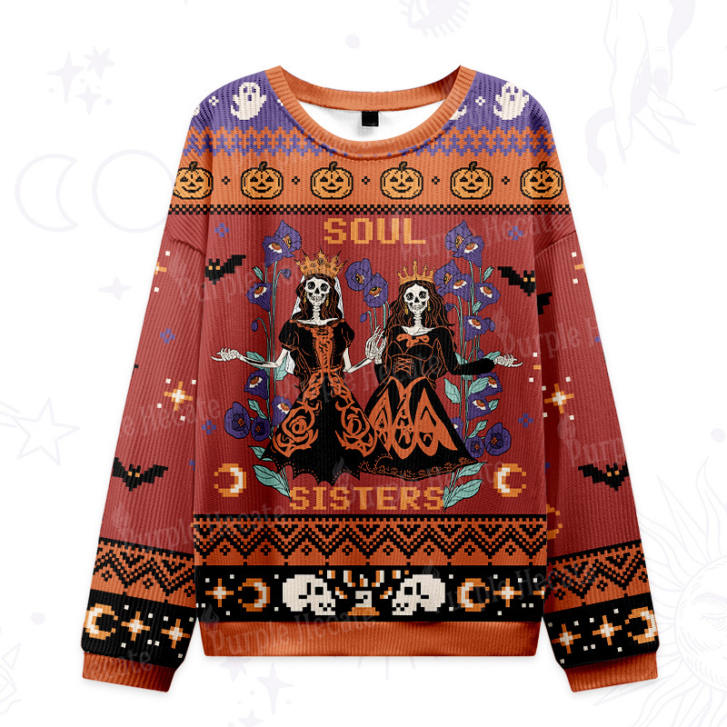 Purplehecate Soul Sister Ugly Halloween Sweatshirts