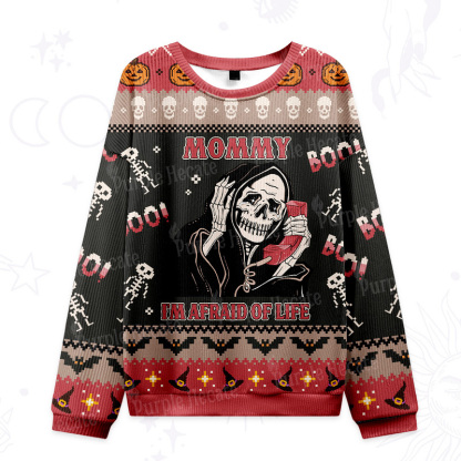 Purplehecate The Mommy I'm Afraid Of Life Ugly Halloween Sweatshirts