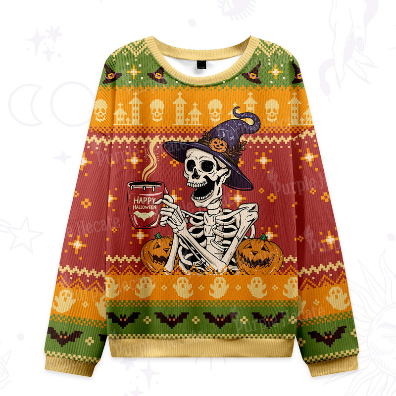 Purplehecate Happy Halloween Ugly Halloween Sweatshirts
