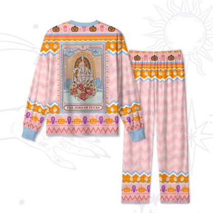 Purplehecate The Zero Of Fucks Tarot Halloween Pajamas