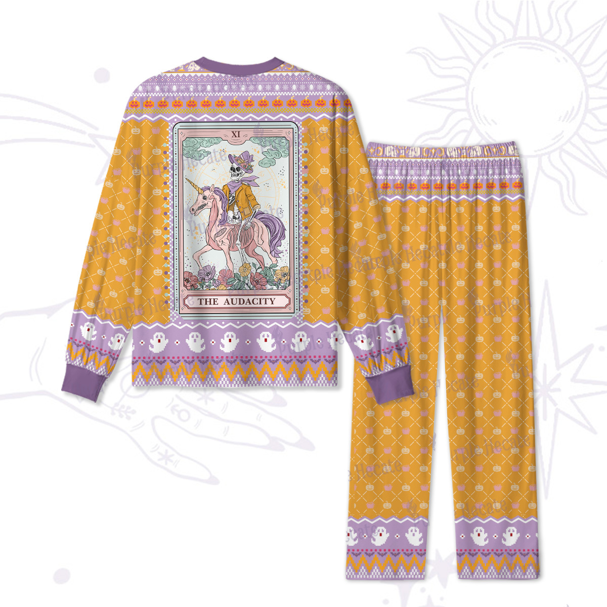 Purplehecate The Audacity Tarot Card Halloween Pajamas