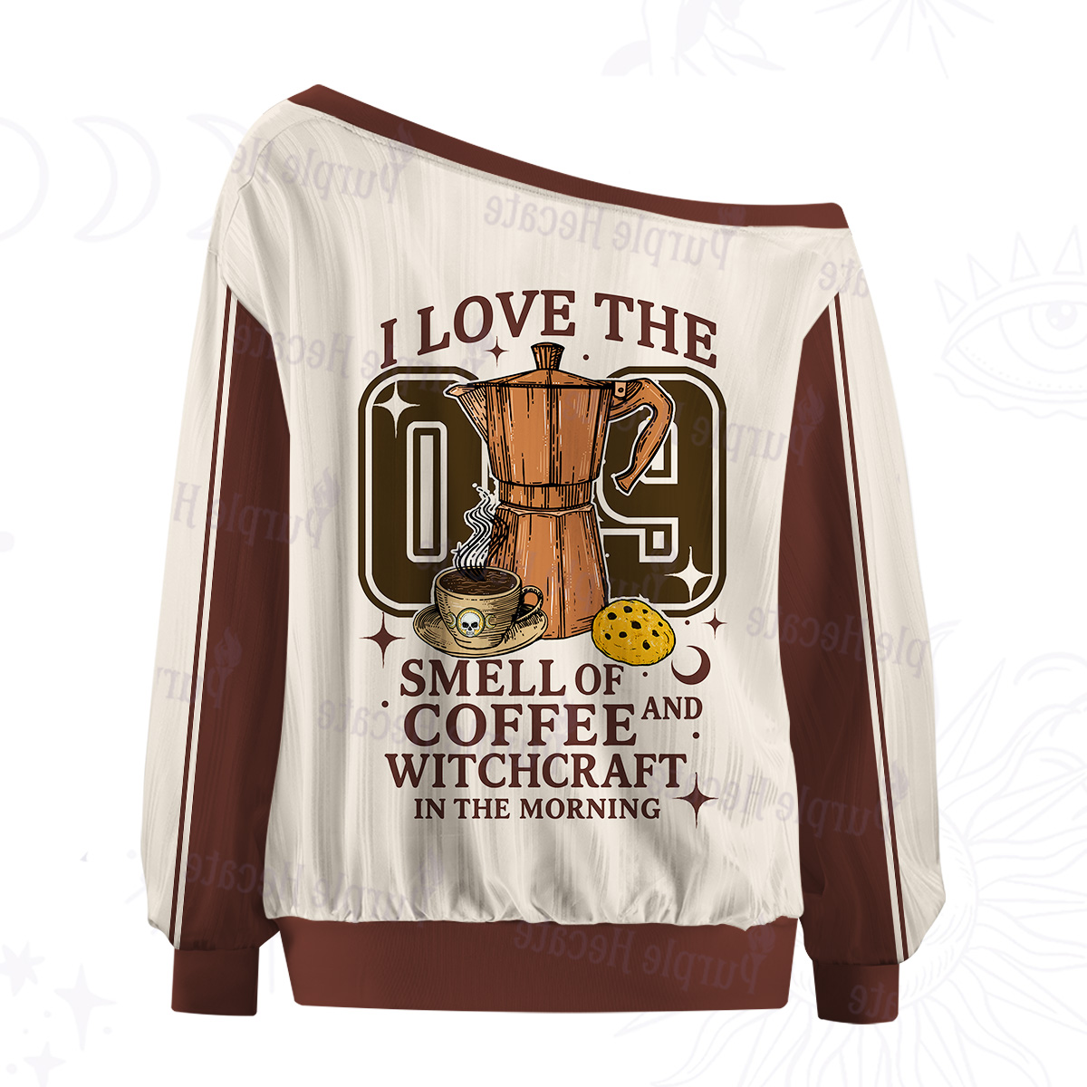 Purplehecate The Sanity Tarot Off The Shoulder Graphic Jersey