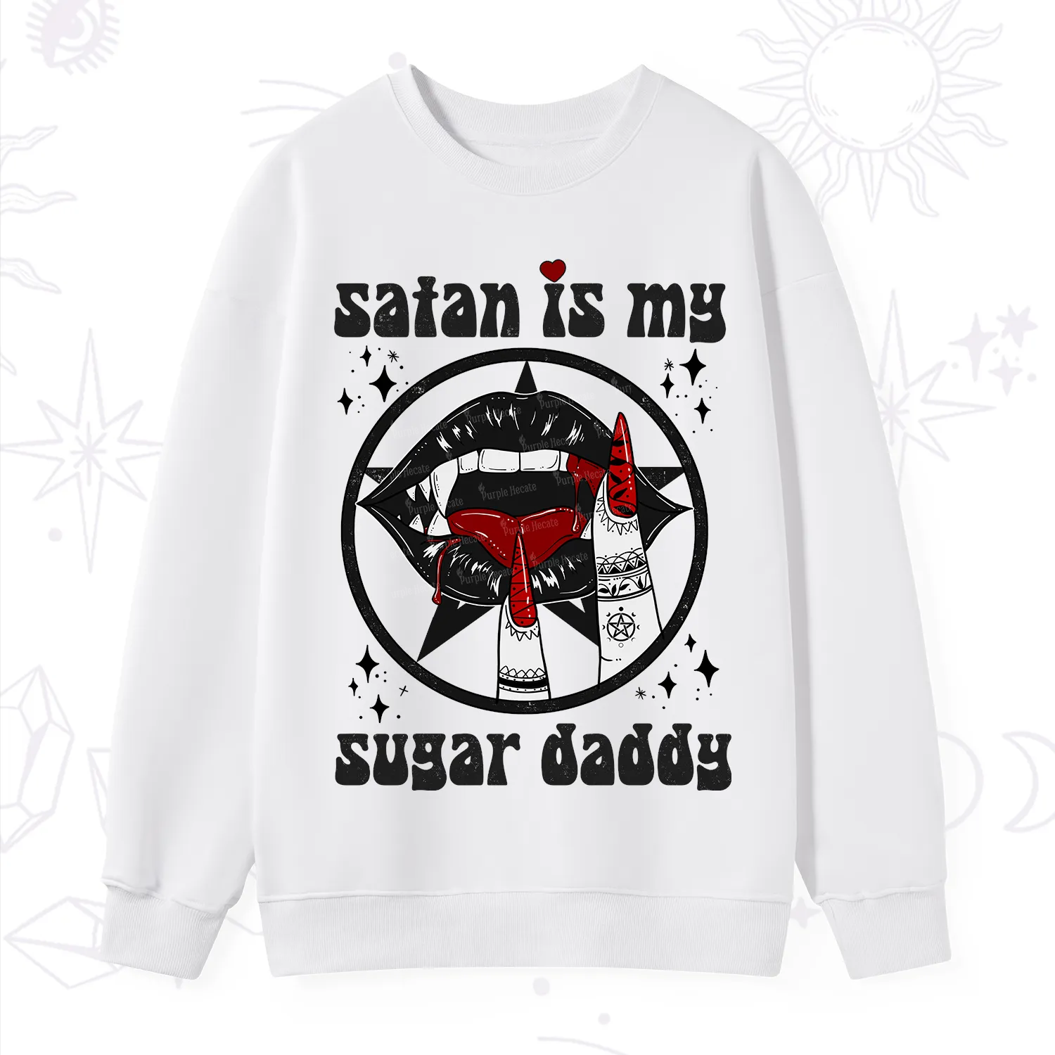 Purplehecate Satan Is My Sugar Daddy Sweatshirt