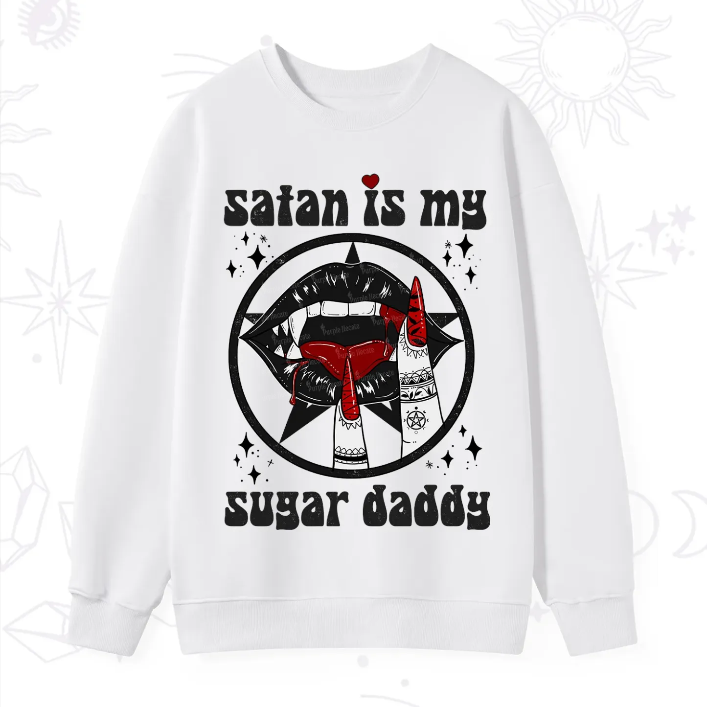Purplehecate Satan Is My Sugar Daddy Sweatshirt