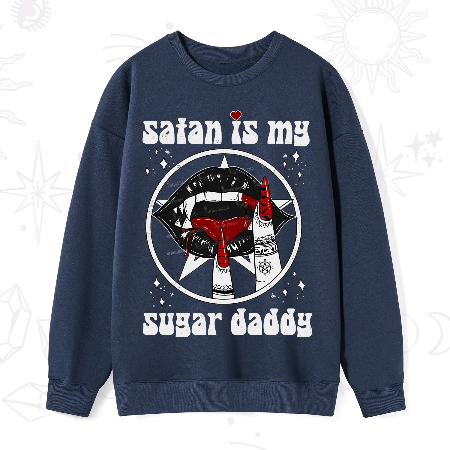 Purplehecate Satan Is My Sugar Daddy Sweatshirt