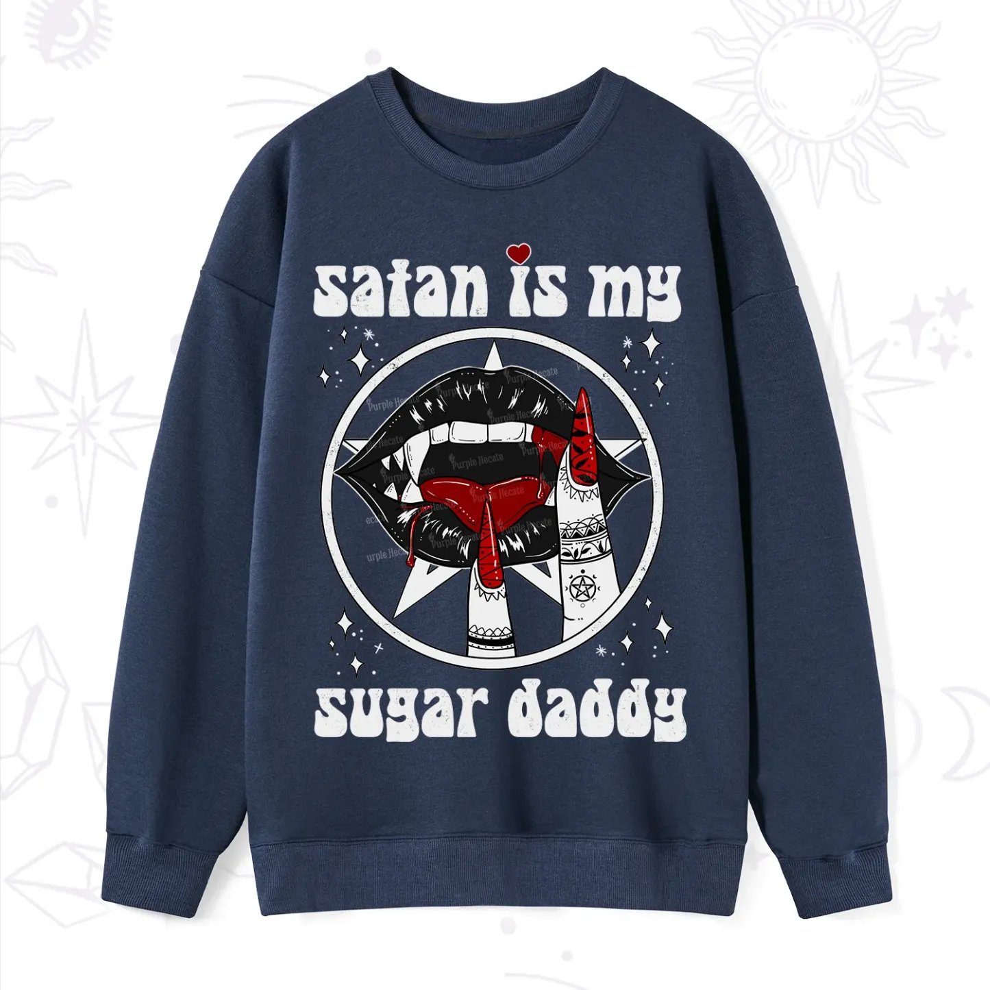 Purplehecate Satan Is My Sugar Daddy Sweatshirt