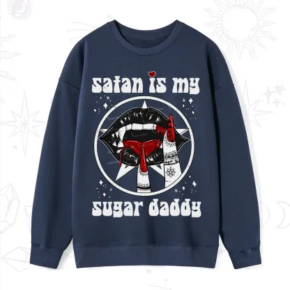 Purplehecate Satan Is My Sugar Daddy Sweatshirt