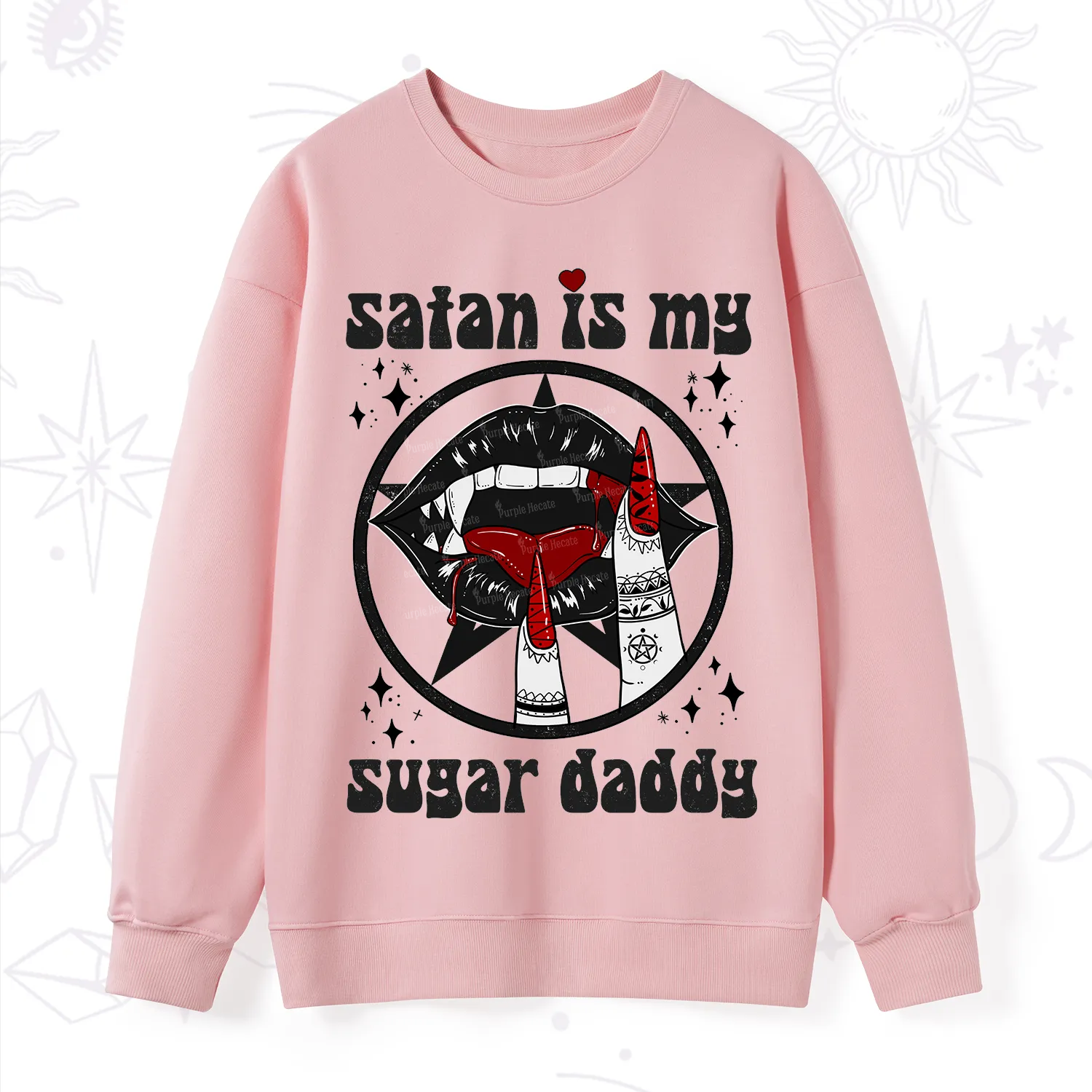 Purplehecate Satan Is My Sugar Daddy Sweatshirt