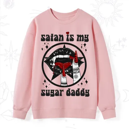 Purplehecate Satan Is My Sugar Daddy Sweatshirt