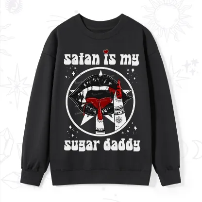 Purplehecate Satan Is My Sugar Daddy Sweatshirt