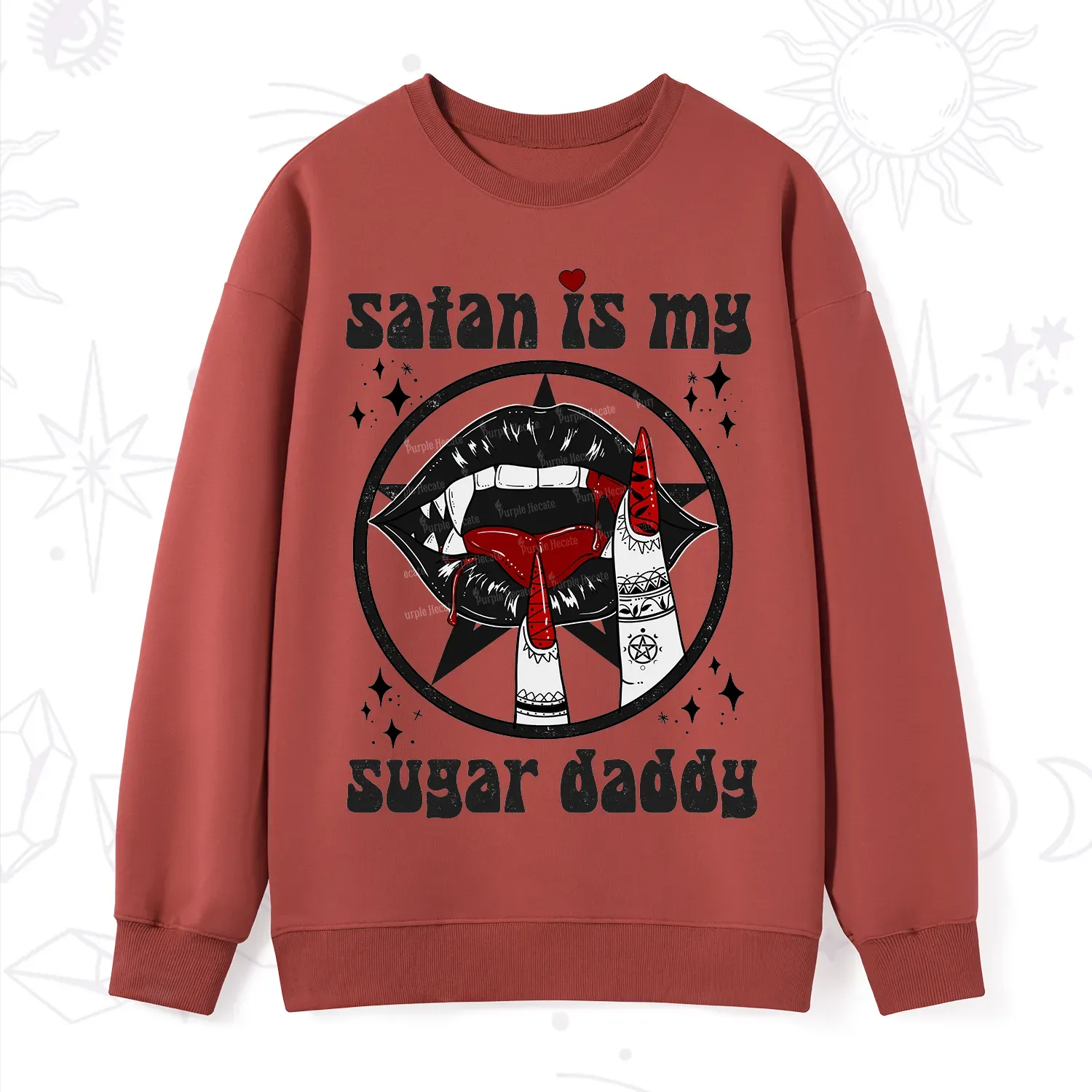 Purplehecate Satan Is My Sugar Daddy Sweatshirt