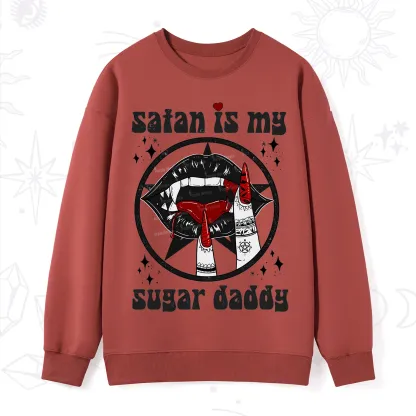 Purplehecate Satan Is My Sugar Daddy Sweatshirt