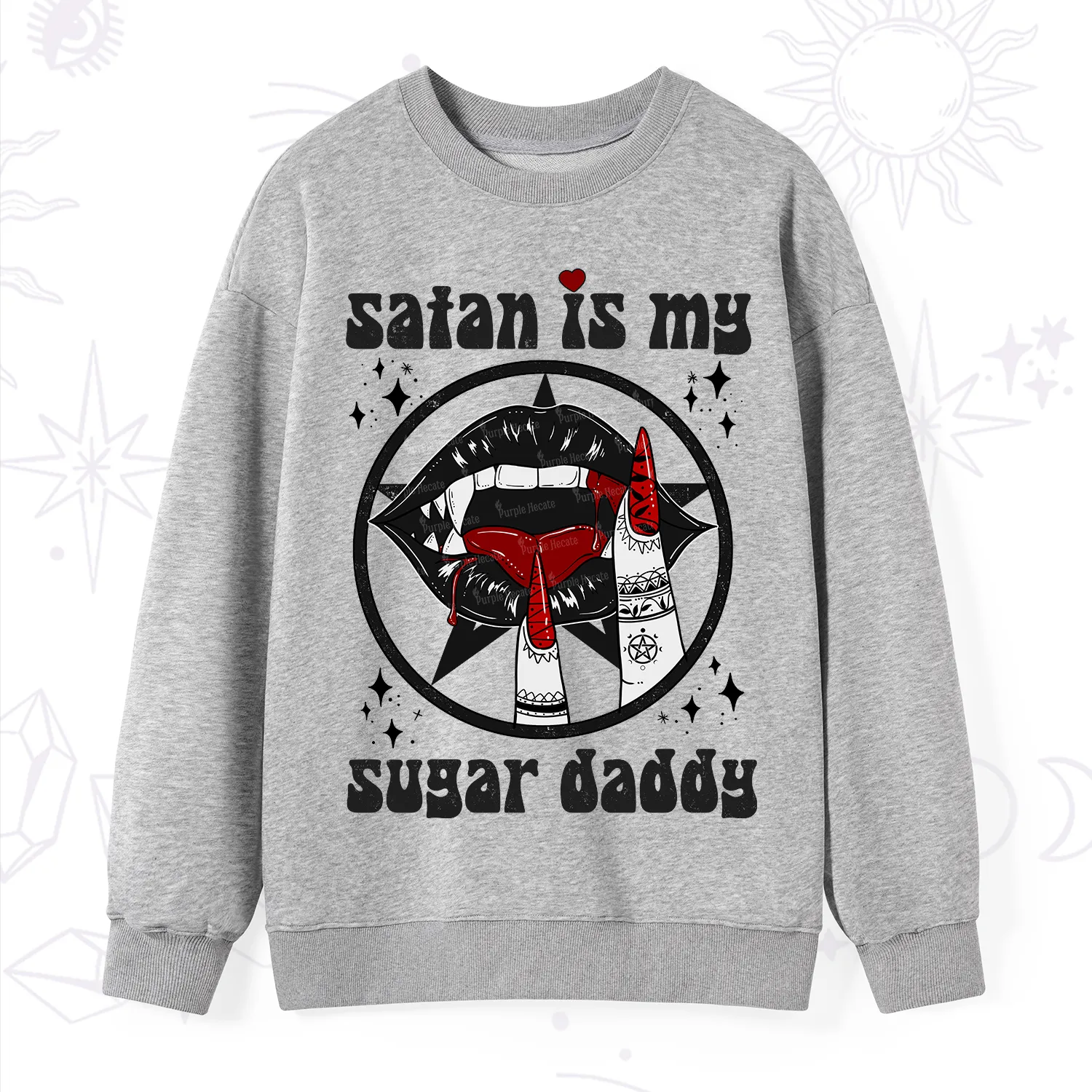 Purplehecate Satan Is My Sugar Daddy Sweatshirt