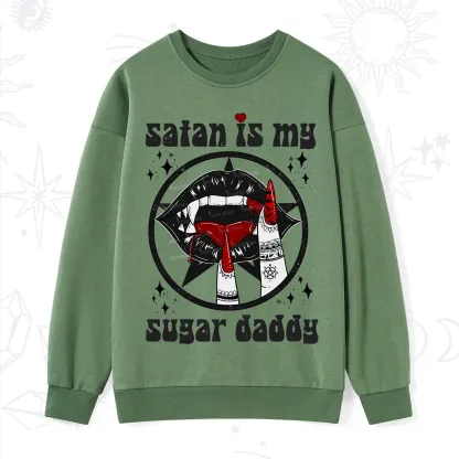 Purplehecate Satan Is My Sugar Daddy Sweatshirt