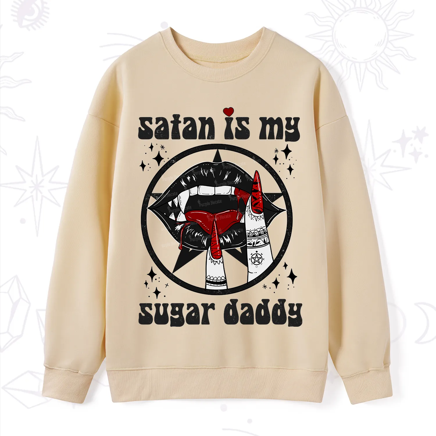 Purplehecate Satan Is My Sugar Daddy Sweatshirt