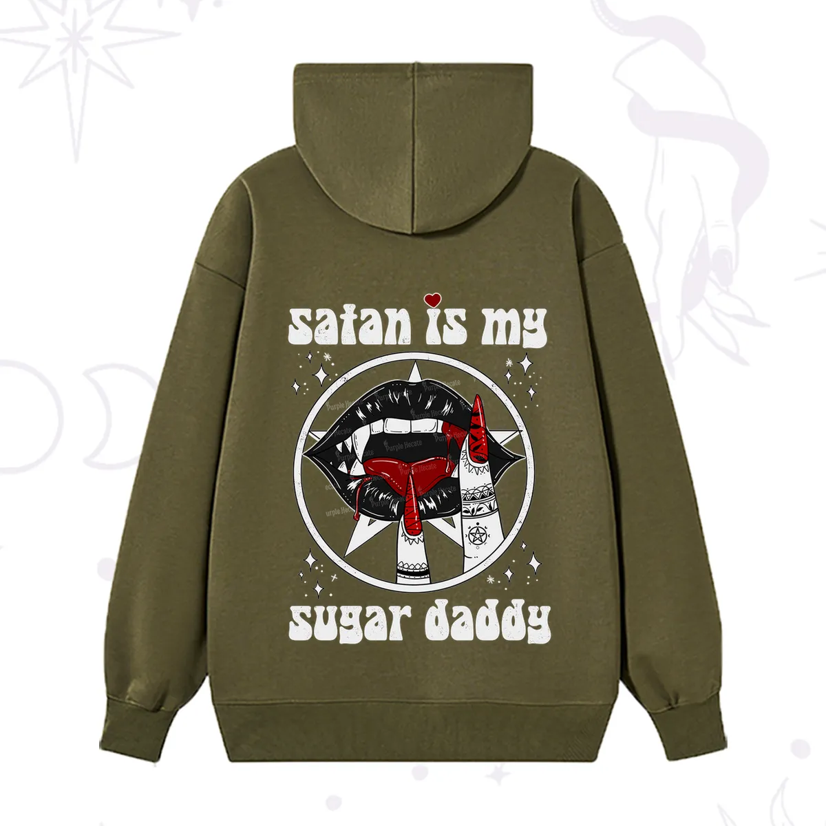 Purplehecate Satan Is My Sugar Daddy Hoodie