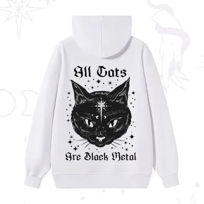 Purplehecate All Cats Are Black Metal Hoodie