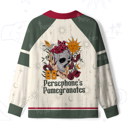 Purplehecate Persephone's Pomegranates Long Sleeve Jersey Shirt