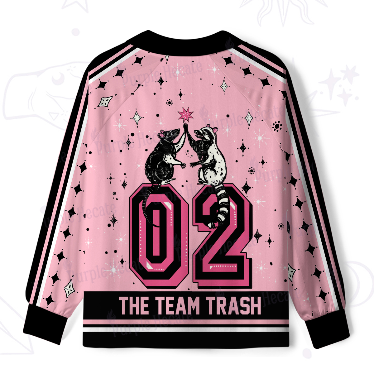 Purplehecate The Team Trash Tarot Long Sleeve Jersey Shirt