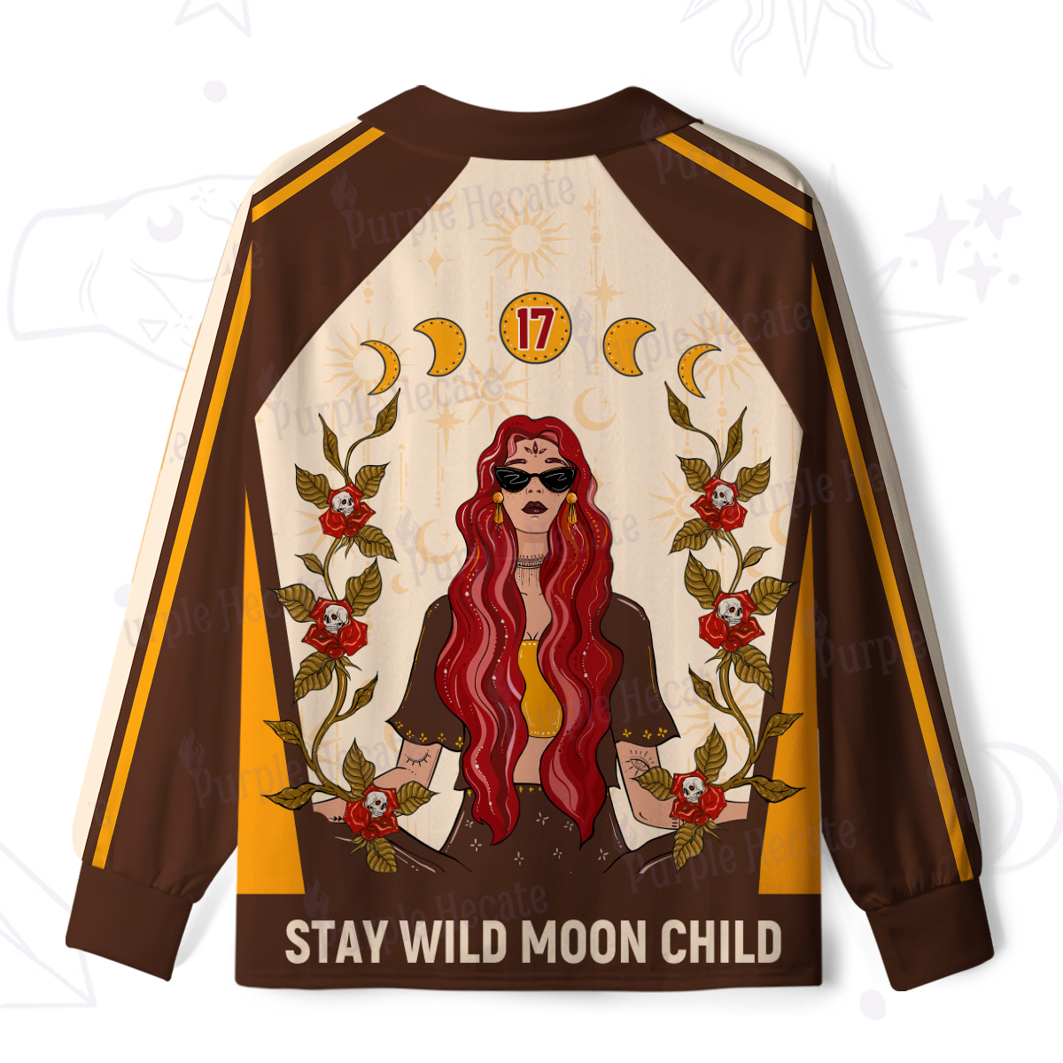Purplehecate Stay Wild Moon Child Long Sleeve Jersey Shirt