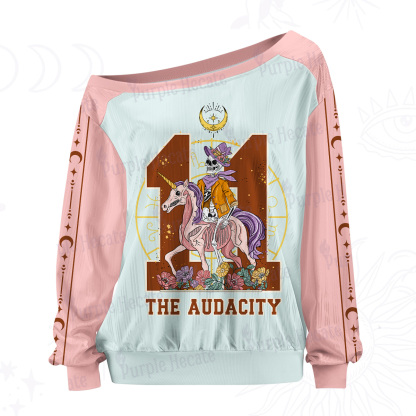 Purplehecate The Audacity Off The Shoulder Graphic Jersey