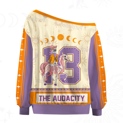 Purplehecate Unicorn The Audacity Off The Shoulder Graphic Jersey