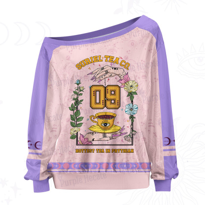 Purplehecate The Hottest Tea in Prythian Off The Shoulder Graphic Jersey