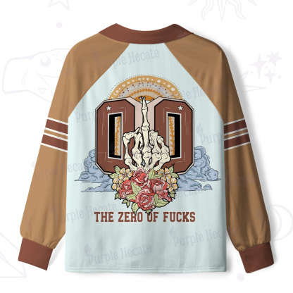 Purplehecate The Zero of Fucks No Apologies Long Sleeve Jersey Shirt
