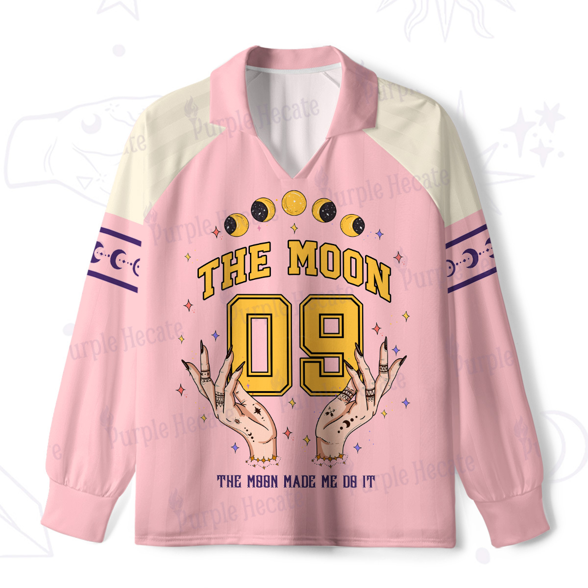 Purplehecate The Moon Made Me Do It Long Sleeve Jersey Shirt