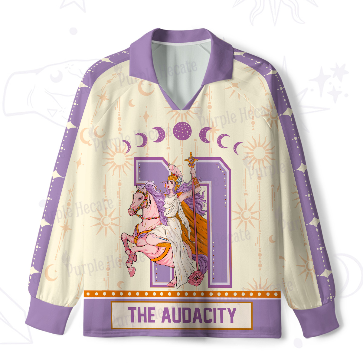Purplehecate Arcana 11 The Audacity Long Sleeve Jersey Shirt