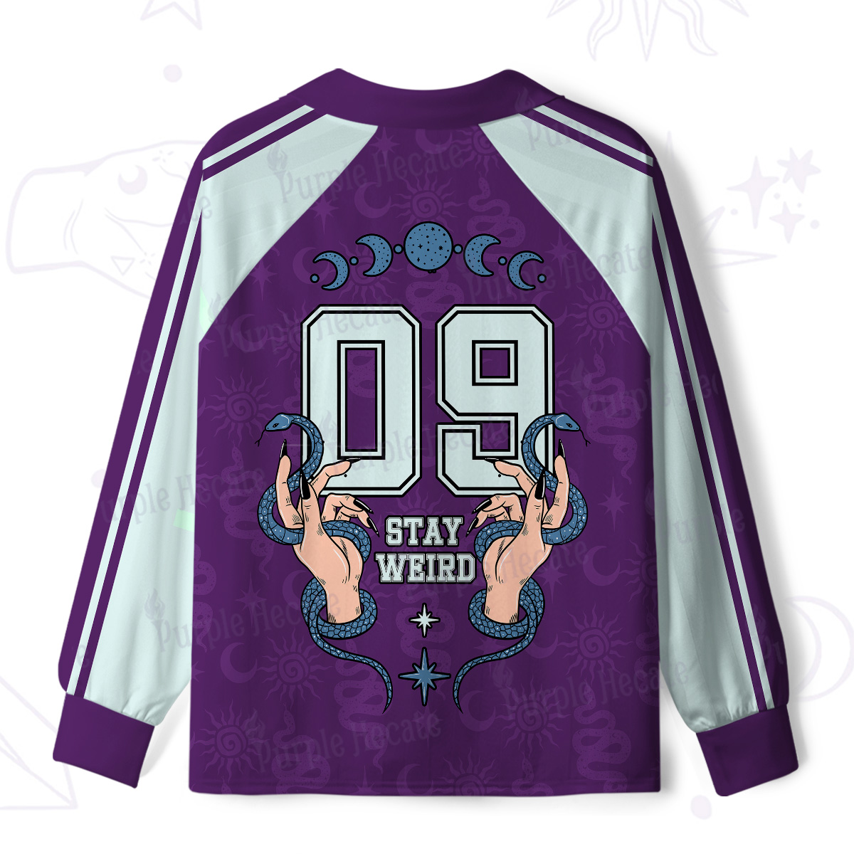 Purplehecate Stay Weird Long Sleeve Jersey Shirt