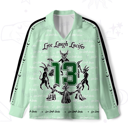 Purplehecate Live Laugh Lucifer Long Sleeve Jersey Shirt