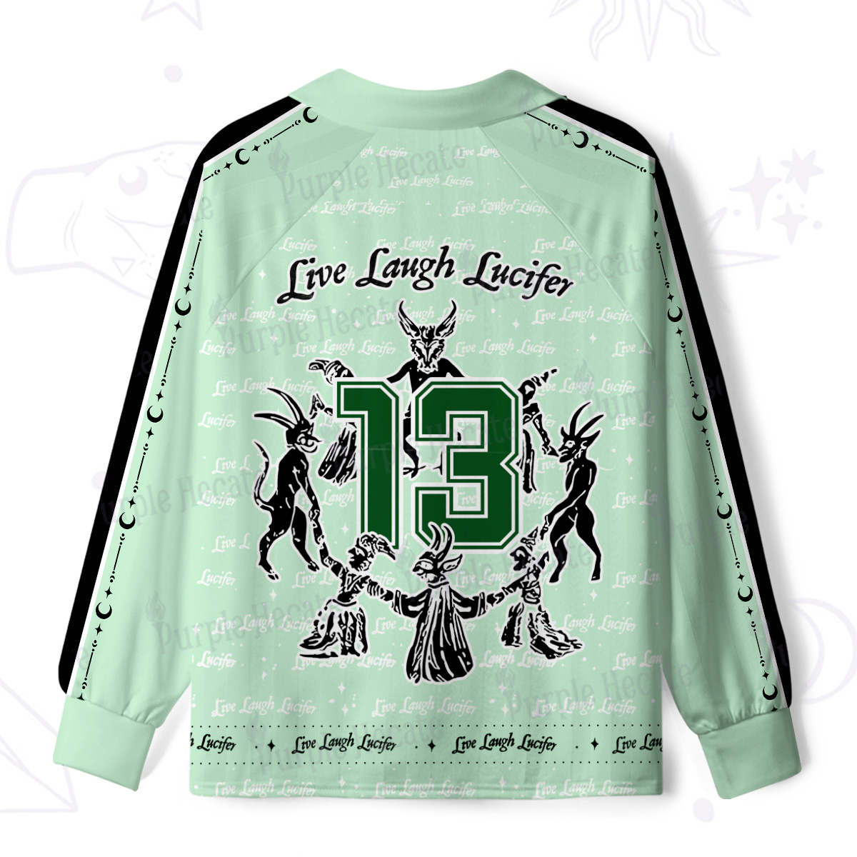 Purplehecate Live Laugh Lucifer Long Sleeve Jersey Shirt