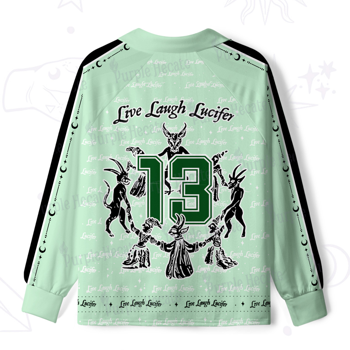 Purplehecate Live Laugh Lucifer Long Sleeve Jersey Shirt