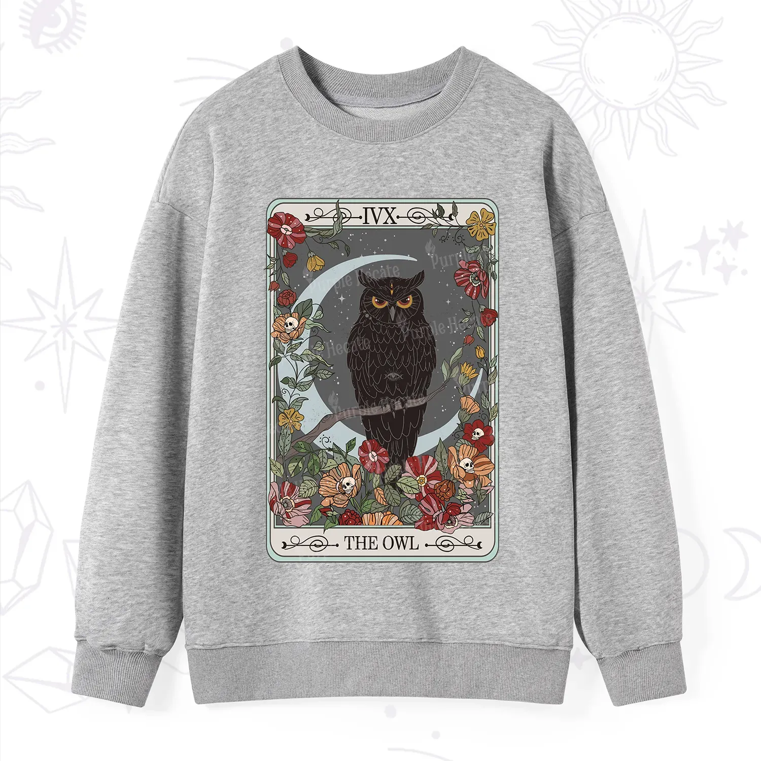 Purplehecate The Owl Tarot Sweatshirt