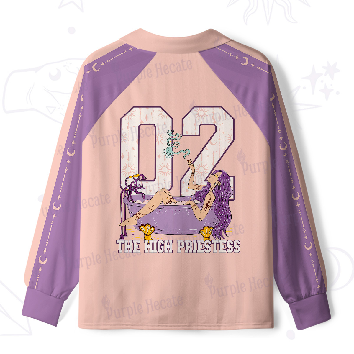 Purplehecate The High Priestess Long Sleeve Jersey Shirt