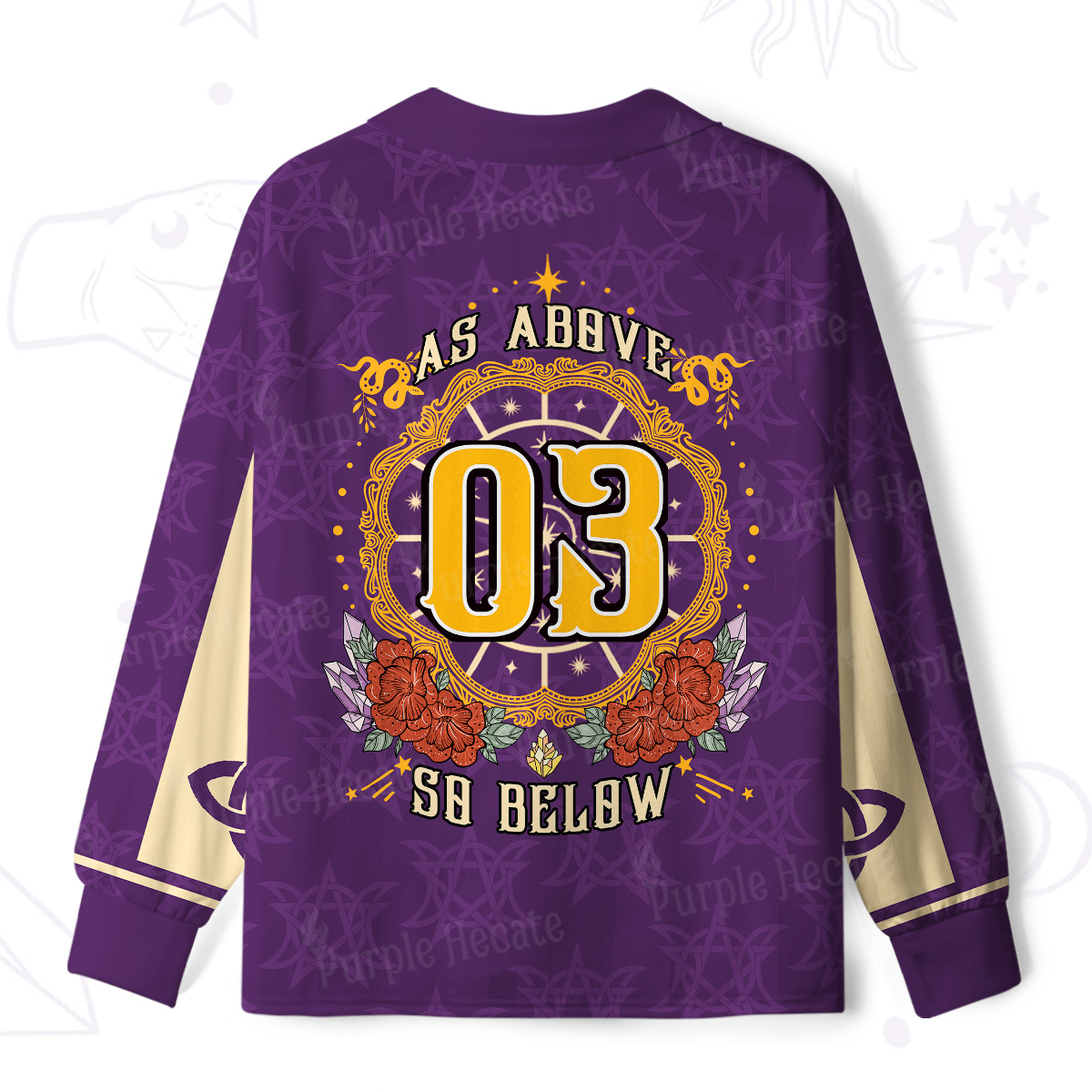 Purplehecate As Above So Below Long Sleeve Jersey Shirt