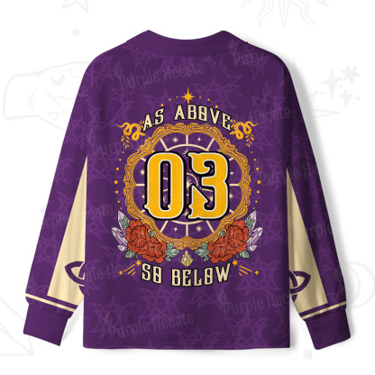 Purplehecate As Above So Below Long Sleeve Jersey Shirt