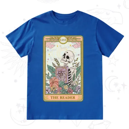 Purplehecate The Reader Occult Tarot Skeleton T-Shirt