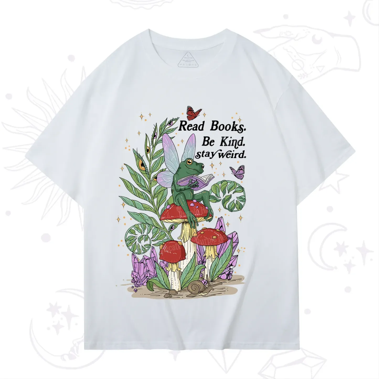 Purplehecate Read Books Be Kind Stay Weird T-Shirt