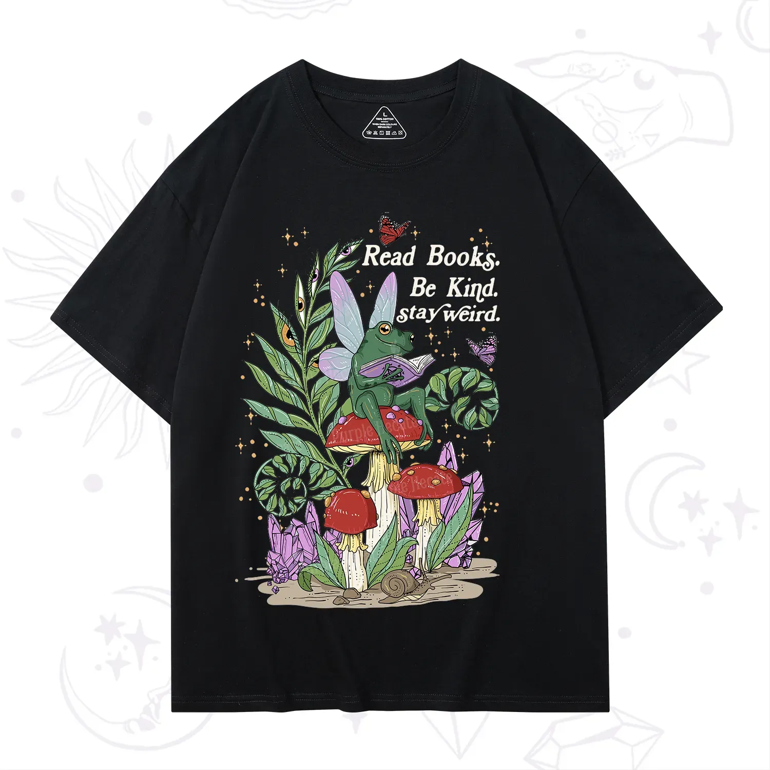 Purplehecate Read Books Be Kind Stay Weird T-Shirt