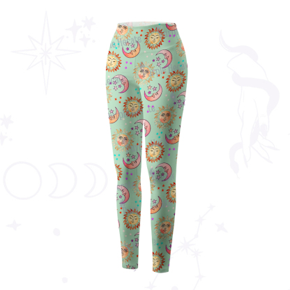 Purplehecate Dancing Suns and Lunar Dreams Yoga Pants Yoga Pants