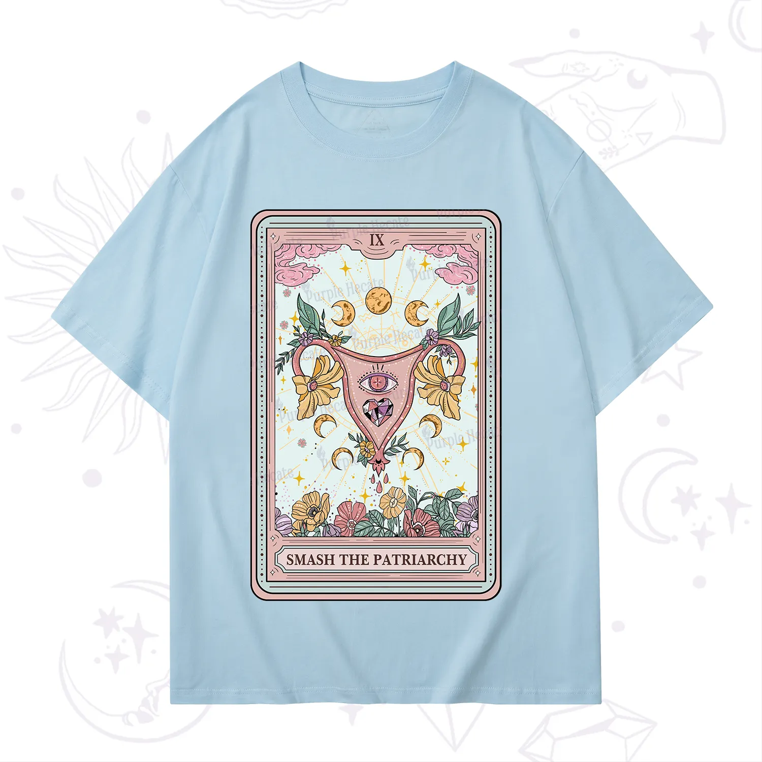 Purplehecate The Smash the Patriarchy Tarot T-Shirt