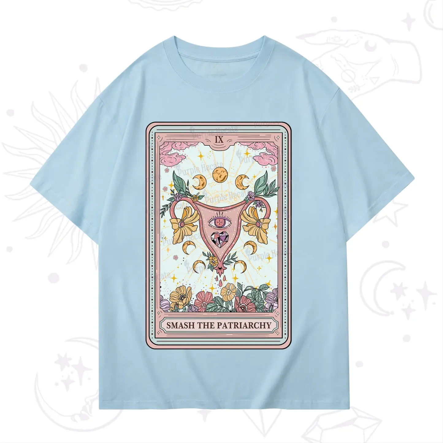 Purplehecate The Smash the Patriarchy Tarot T-Shirt