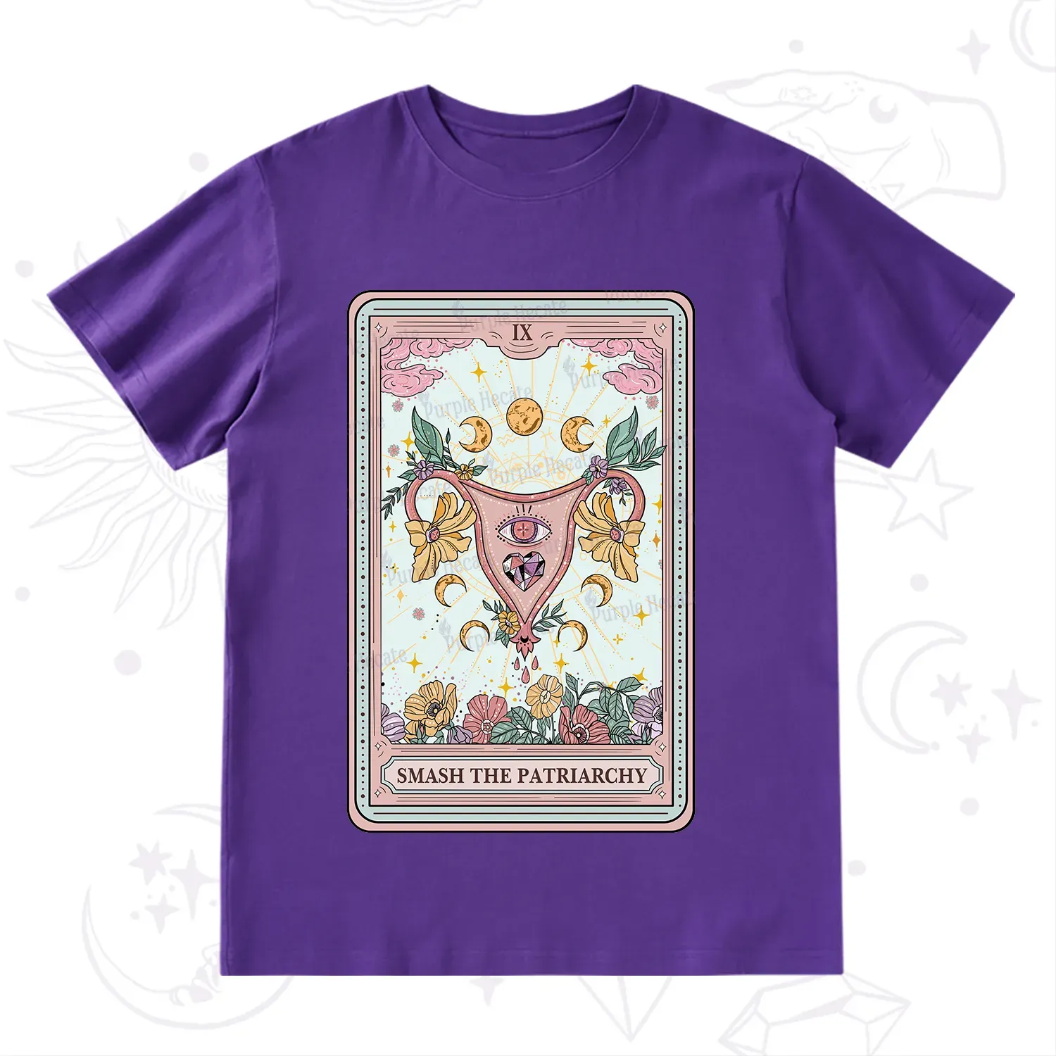 Purplehecate The Smash the Patriarchy Tarot T-Shirt