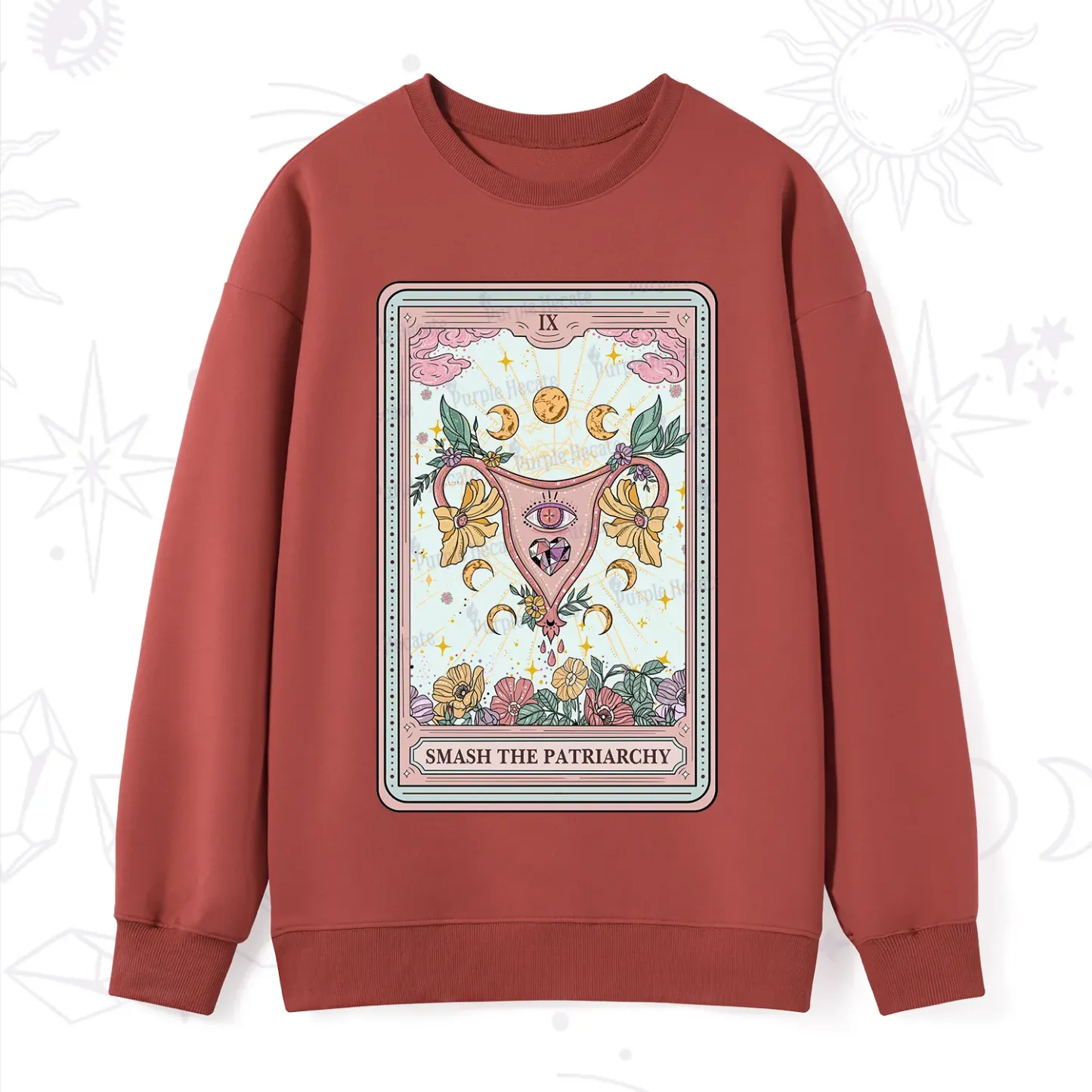 Purplehecate The Smash the Patriarchy Tarot Sweatshirt