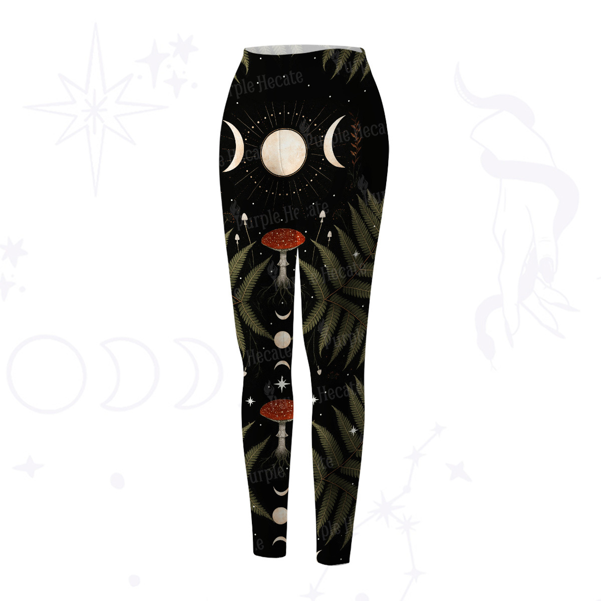 Purplehecate Moonlit Mushroom Gown Yoga Pants