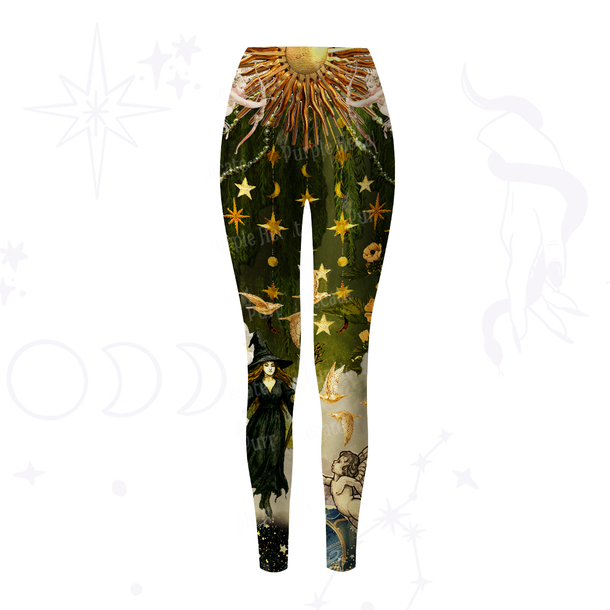 Purplehecate Garden of the Celestial Witch Yoga Pants