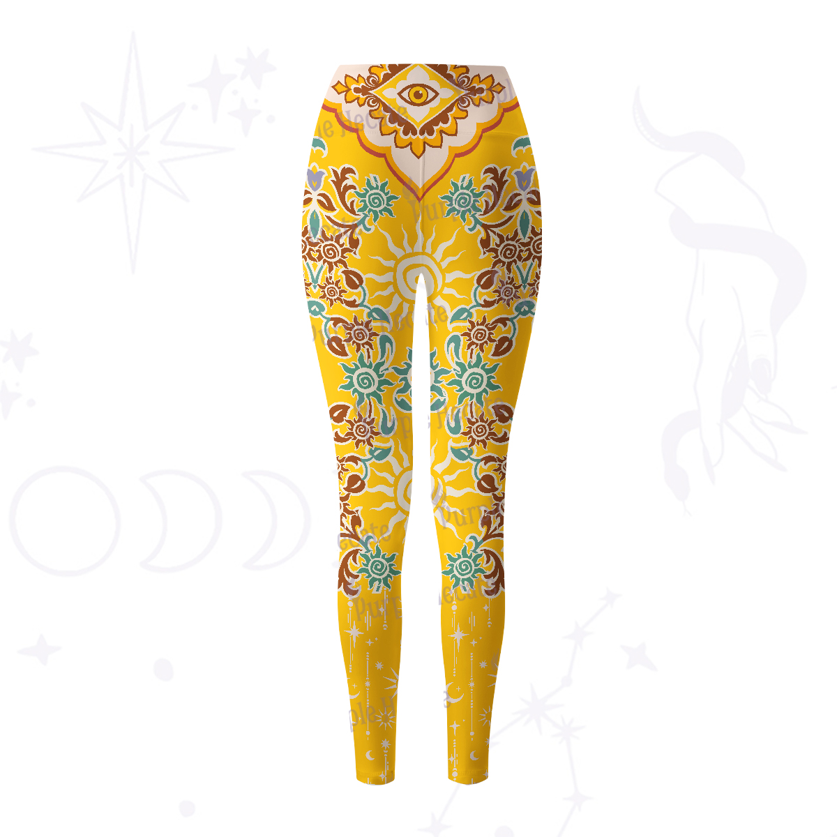 urplehecate Solar Whispers Witch Yoga Pants