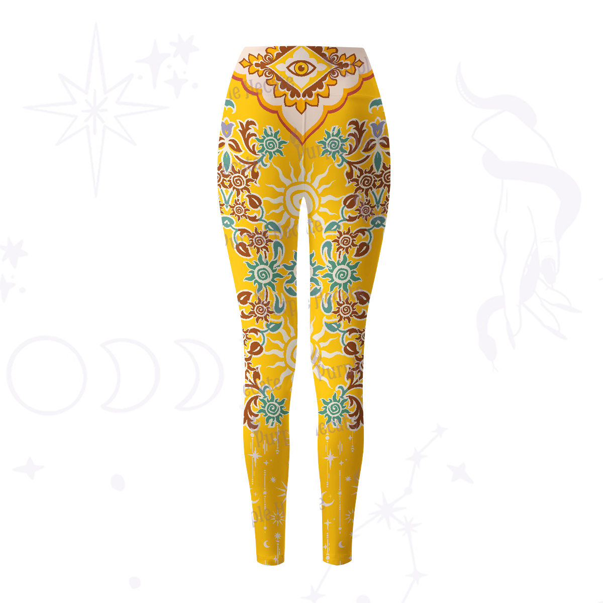urplehecate Solar Whispers Witch Yoga Pants